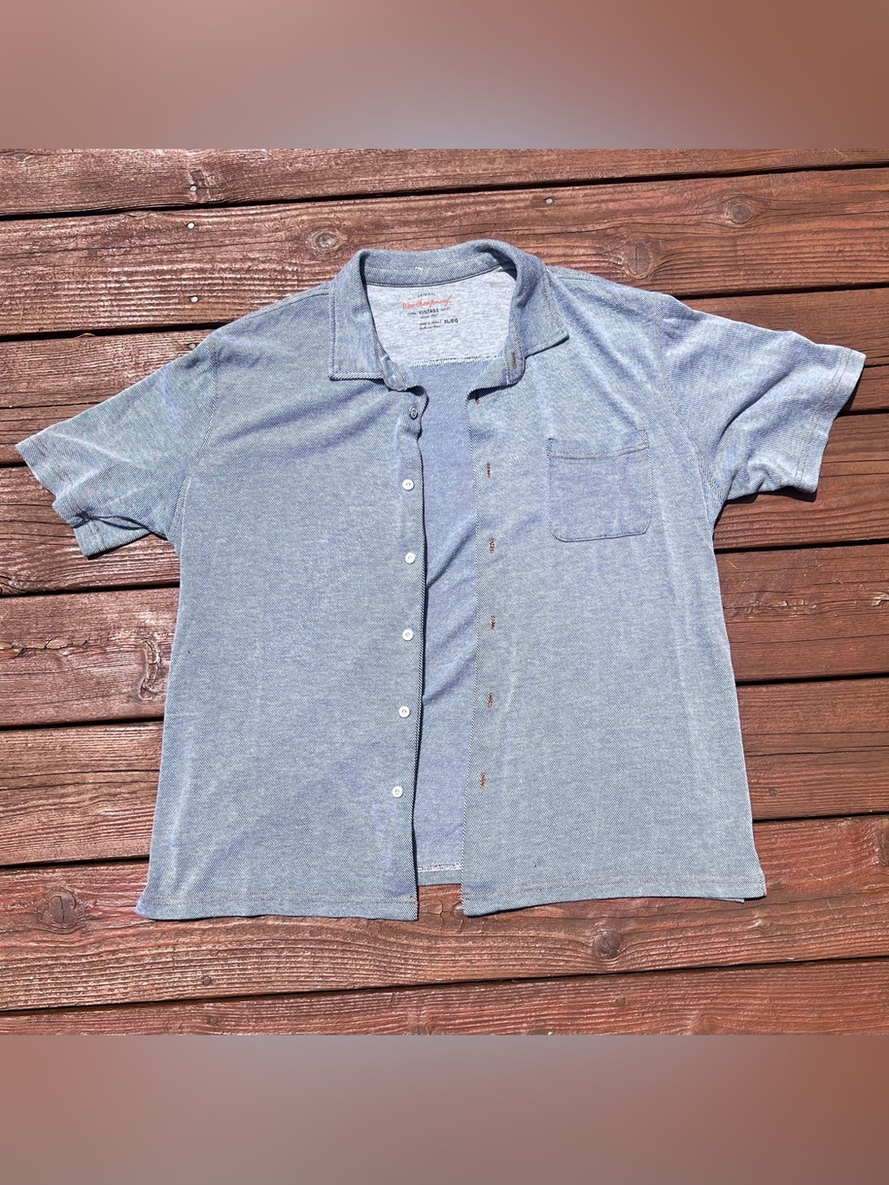 Original Vintage Weatherproof Button Down - Men’s XL - Heathered Gray